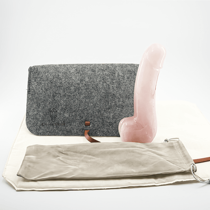 Arcora: Lifelike Rose Quartz Crystal Wand