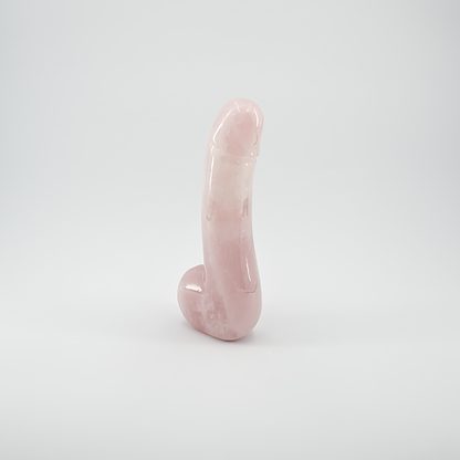 Arcora: Lifelike Rose Quartz Crystal Wand