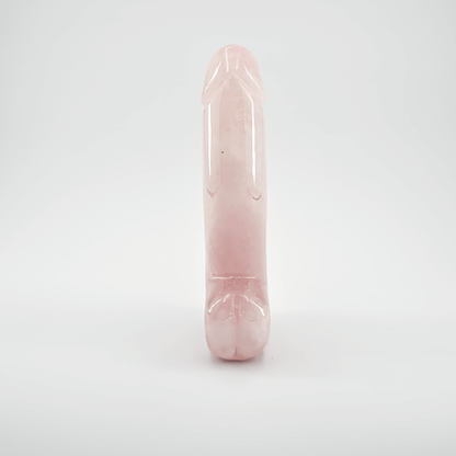 Arcora: Lifelike Rose Quartz Crystal Wand