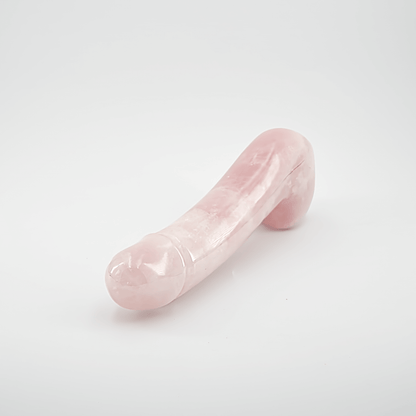 Arcora: Lifelike Rose Quartz Crystal Wand