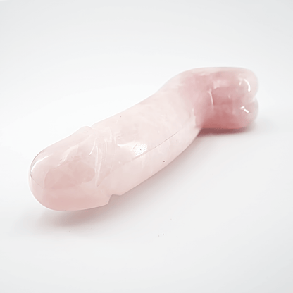 Arcora: Lifelike Rose Quartz Crystal Wand