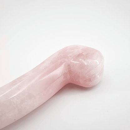 Arcora: Lifelike Rose Quartz Crystal Wand