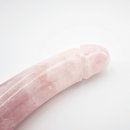 Arcora: Lifelike Rose Quartz Crystal Wand