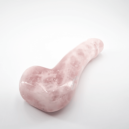 Arcora: Lifelike Rose Quartz Crystal Wand