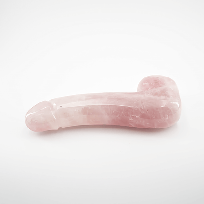 Arcora: Lifelike Rose Quartz Crystal Wand