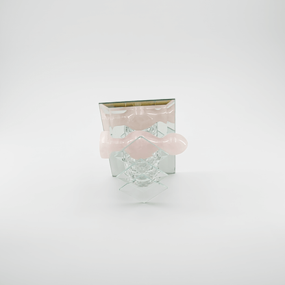 Bulbora: Elegant Rose Quartz Crystal Wand