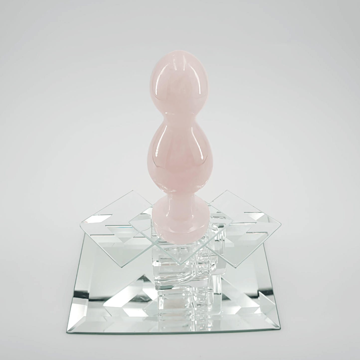 Bulbora: Elegant Rose Quartz Crystal Wand