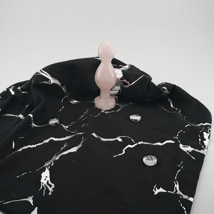 Bulbora: Elegant Rose Quartz Crystal Wand