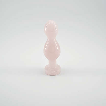 Bulbora: Elegant Rose Quartz Crystal Wand