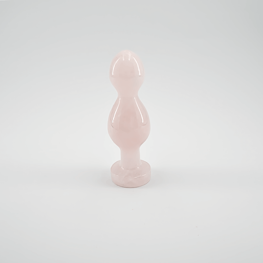 Bulbora: Elegant Rose Quartz Crystal Wand