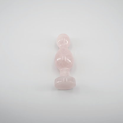 Bulbora: Elegant Rose Quartz Crystal Wand