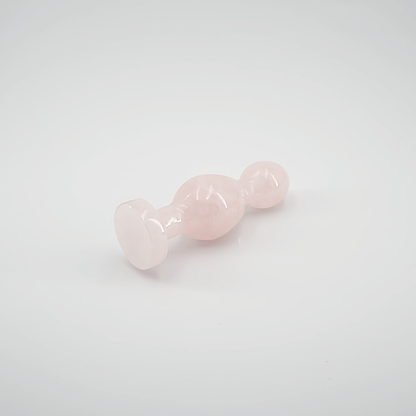 Bulbora: Elegant Rose Quartz Crystal Wand