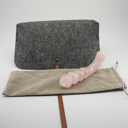 Curvona: Enchanting Rose Quartz Double Wand