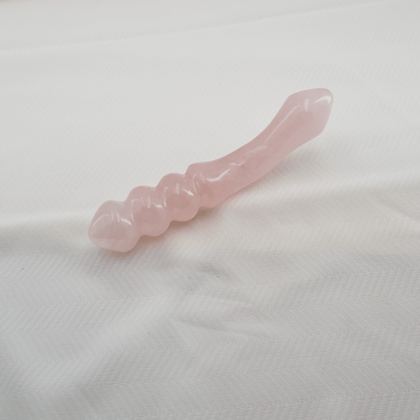 Curvona: Enchanting Rose Quartz Double Wand