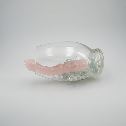 Curvona: Enchanting Rose Quartz Double Wand