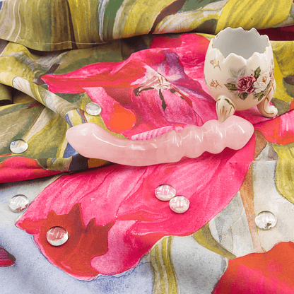 Curvona: Enchanting Rose Quartz Double Wand