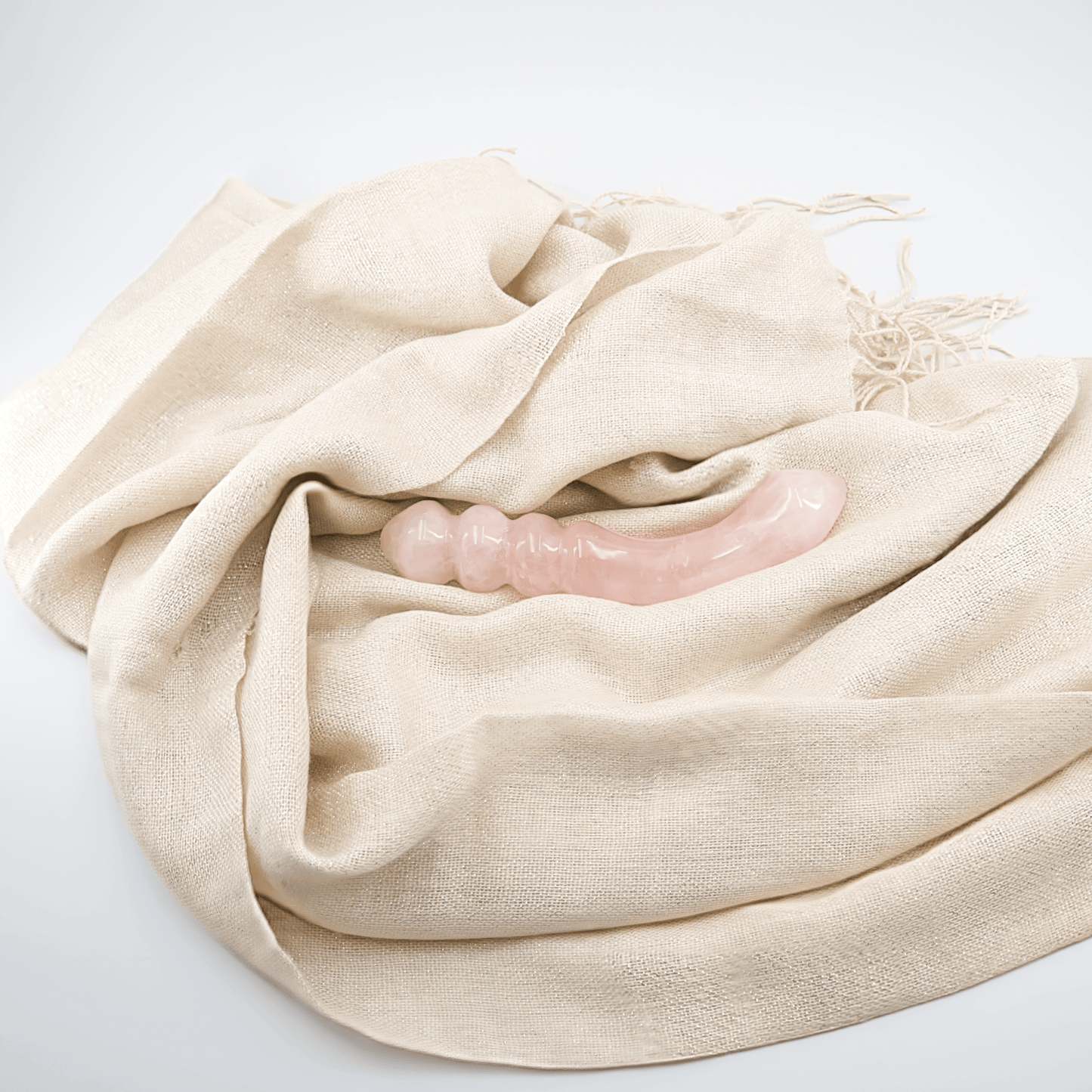 Curvona: Enchanting Rose Quartz Double Wand