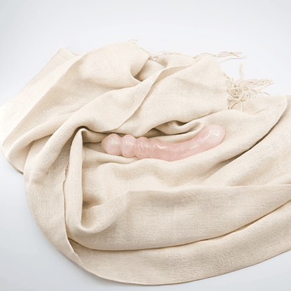 Curvona: Enchanting Rose Quartz Double Wand