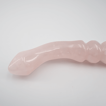 Curvona: Enchanting Rose Quartz Double Wand