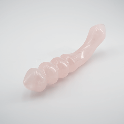 Curvona: Enchanting Rose Quartz Double Wand