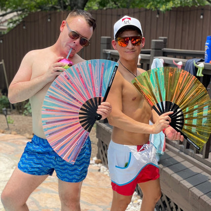 Iridescence Rave Fan
