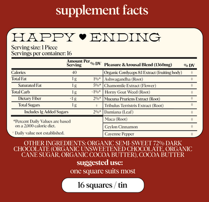 Happy Ending Functional Mushroom Chocolates