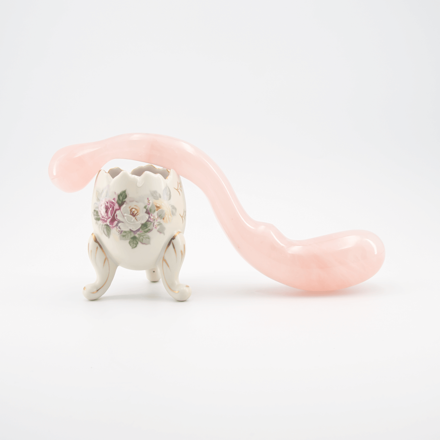 Lunaris: Enchanting Rose Quartz Crystal Wand