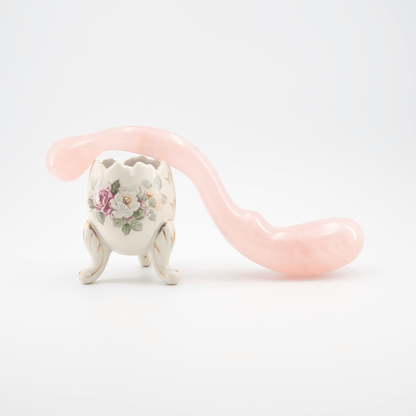 Lunaris: Enchanting Rose Quartz Crystal Wand