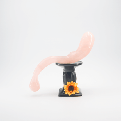 Lunaris: Enchanting Rose Quartz Crystal Wand