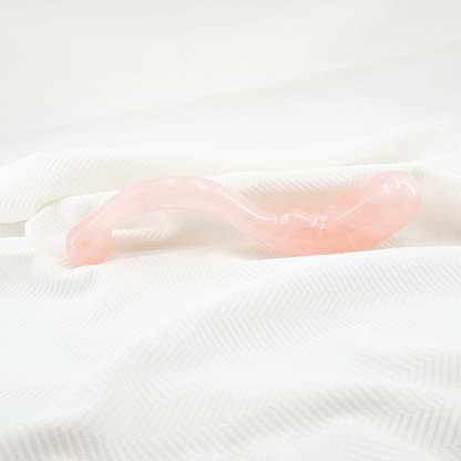 Lunaris: Enchanting Rose Quartz Crystal Wand