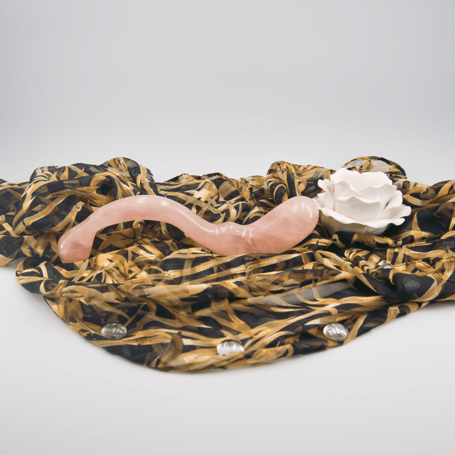 Lunaris: Enchanting Rose Quartz Crystal Wand