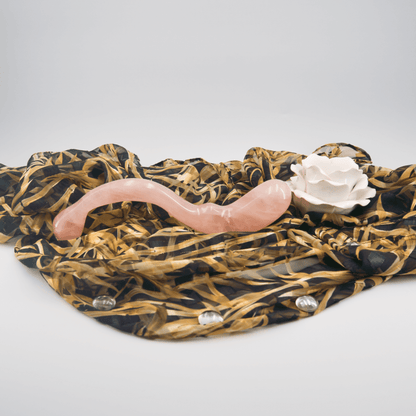 Lunaris: Enchanting Rose Quartz Crystal Wand