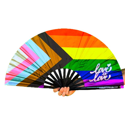 Pride Rainbow Flag Rave Fan