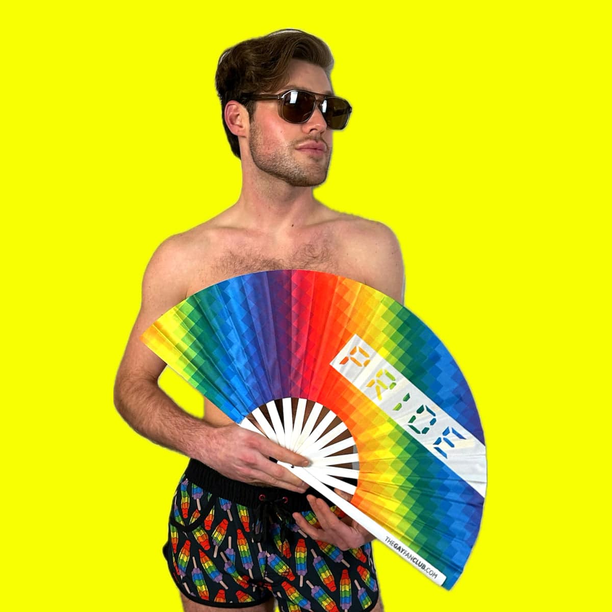 Pride Rainbow Rave Fan