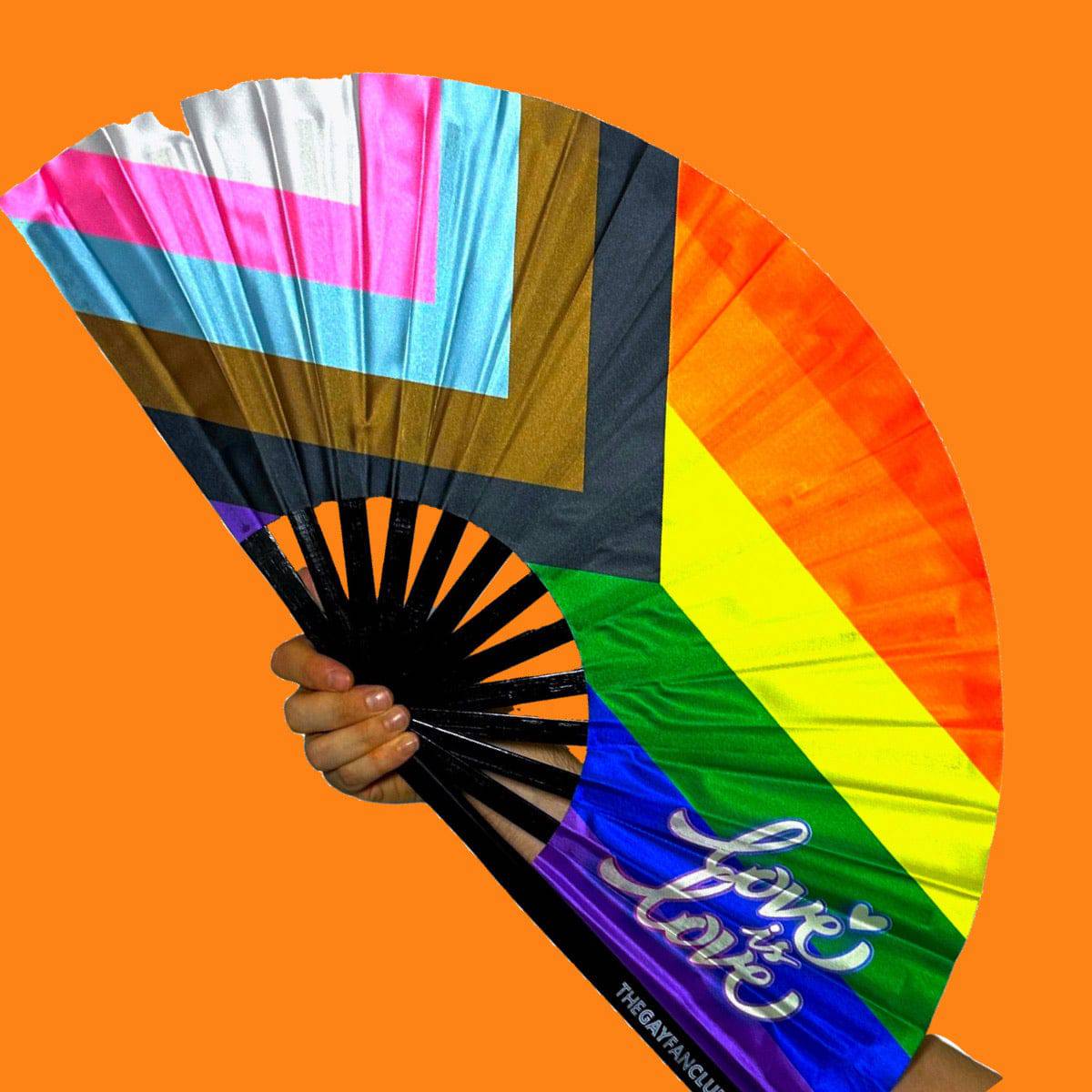 Pride Rainbow Flag Rave Fan