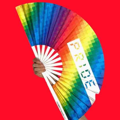 Pride Rainbow Rave Fan