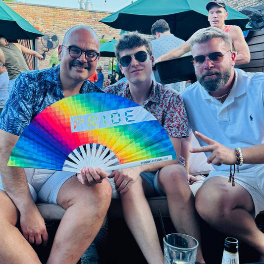 Pride Rainbow Rave Fan