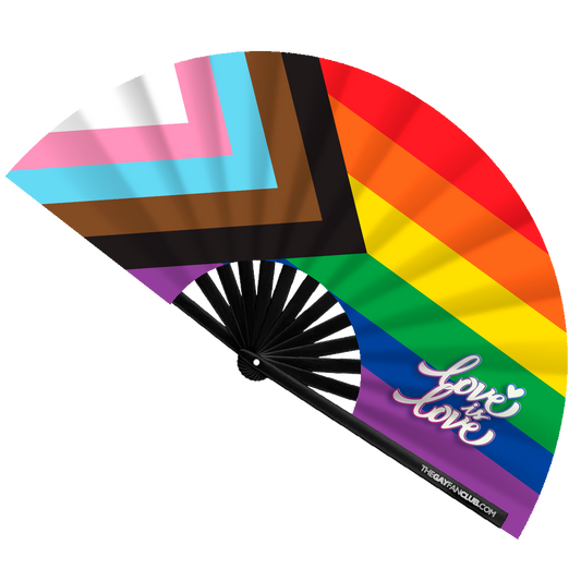 Pride Rainbow Flag Rave Fan