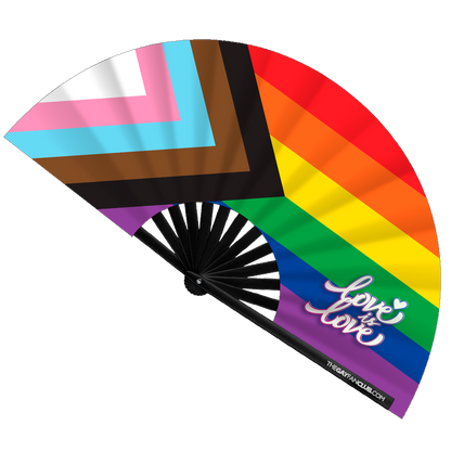 Pride Rainbow Flag Rave Fan