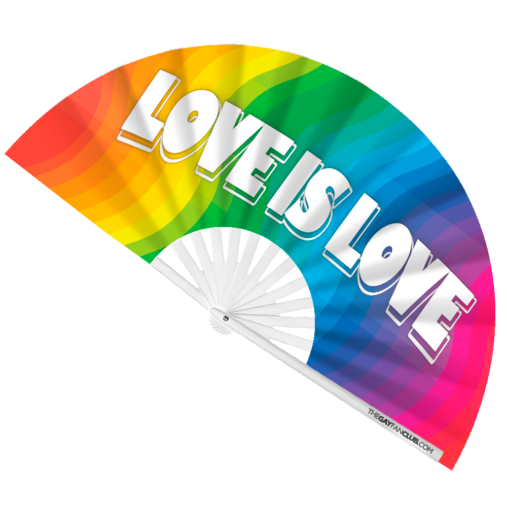 Love Is Love Rainbow Rave Fan