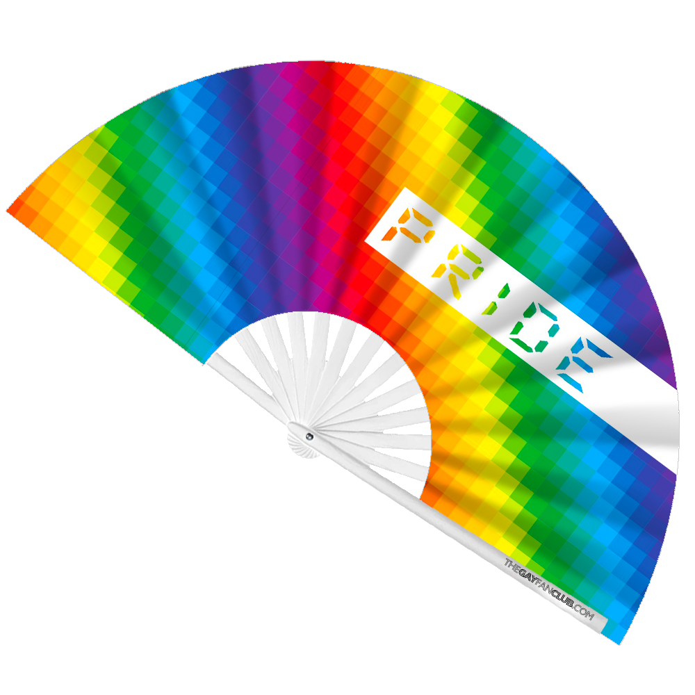 Pride Rainbow Rave Fan
