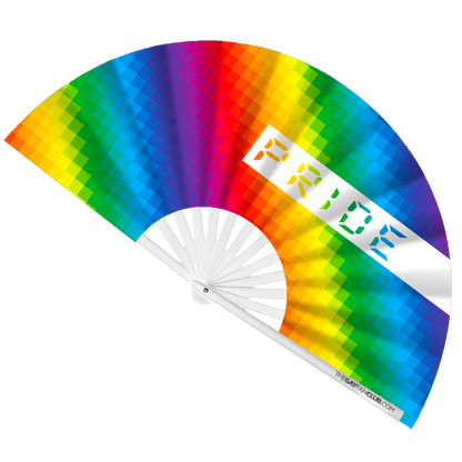 Pride Rainbow Rave Fan
