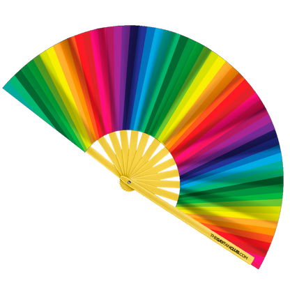 Rainbow Folding Fan
