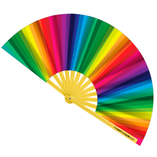 Rainbow Folding Fan